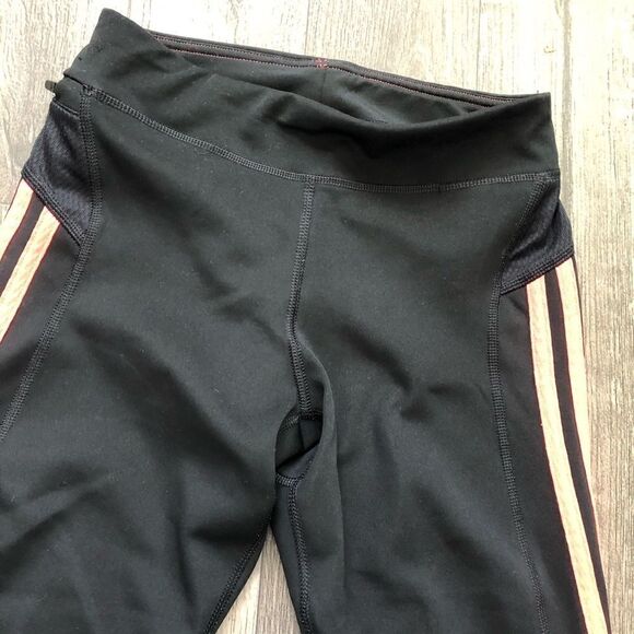2/$30 ADIDAS Response Coral 3 Stripe Legging Capri - Picture 5 of 10